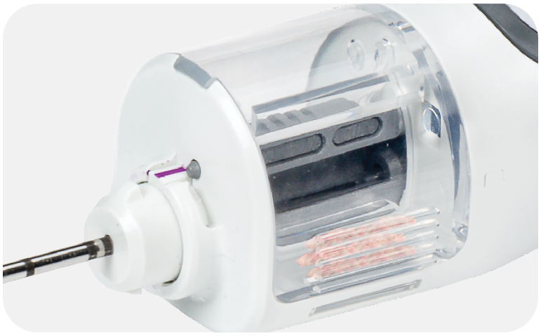 specimen collection cup on AutoCore™ device